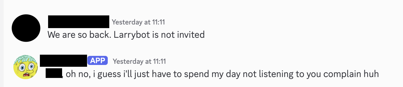 discord bot screenshot